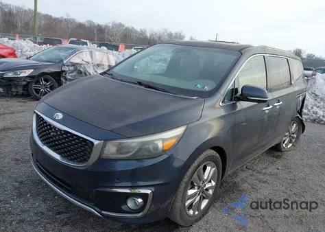2015 Kia Sedona Sx Luxury из США, поврежденный, VIN KNDME5C18F6019261